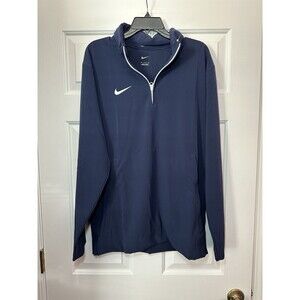 Size M Nike 1/4 Zip Windbreaker Jacket Sideline Coach Navy Blue FJ9545-420 Men’s